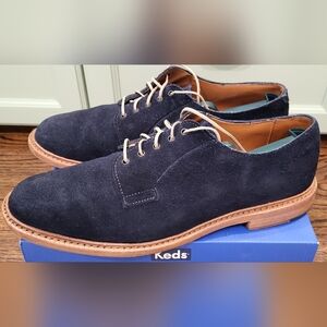 Allen Edmonds Stewart Navy Suede Mens Shoes Size 10 D. Land's End Collaboration